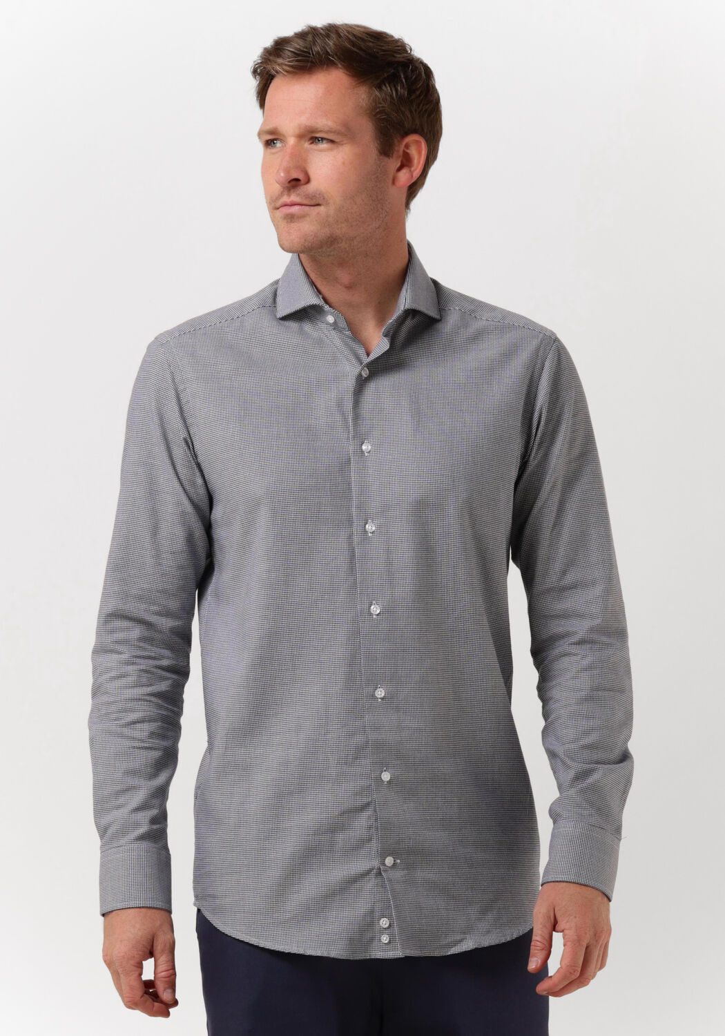 PORTO MILANO Heren Overhemden Lagos Donkerblauw