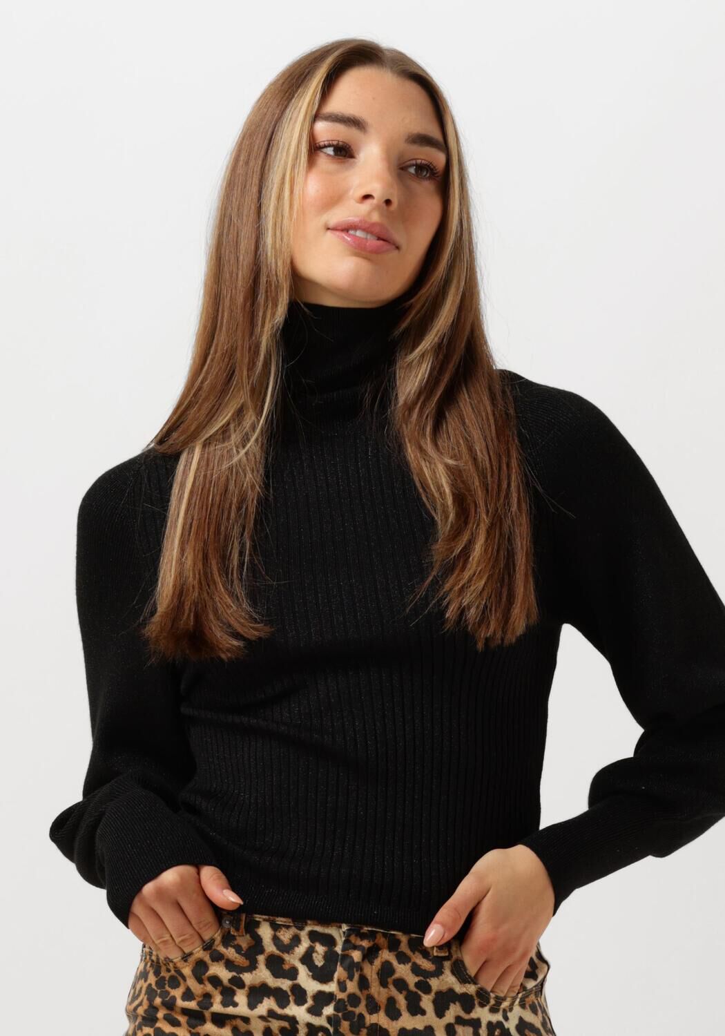 NUKUS Dames Truien & Vesten Jessica Pullover Lurex Zwart