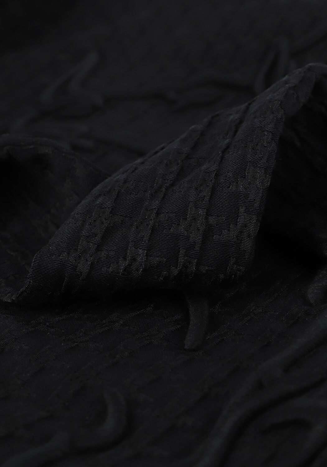 Zwarte ALIX THE LABEL Gilet HOUNDSTOOTH WAISTCOAT - large