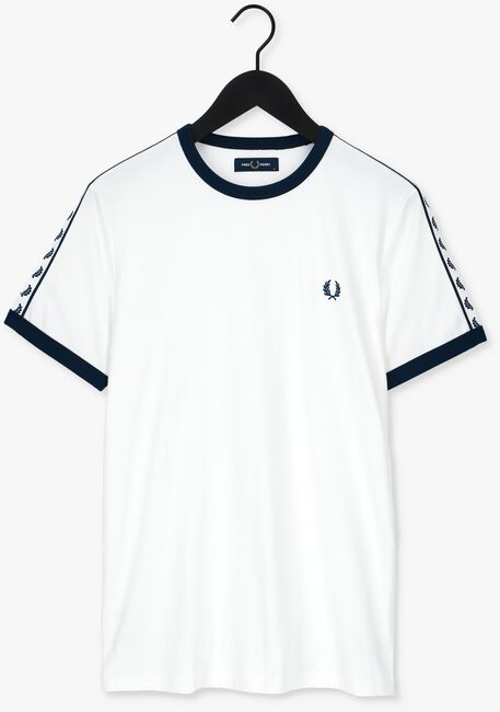 Gebroken wit FRED PERRY T-shirt TAPED RINGER T-SHIRT - large