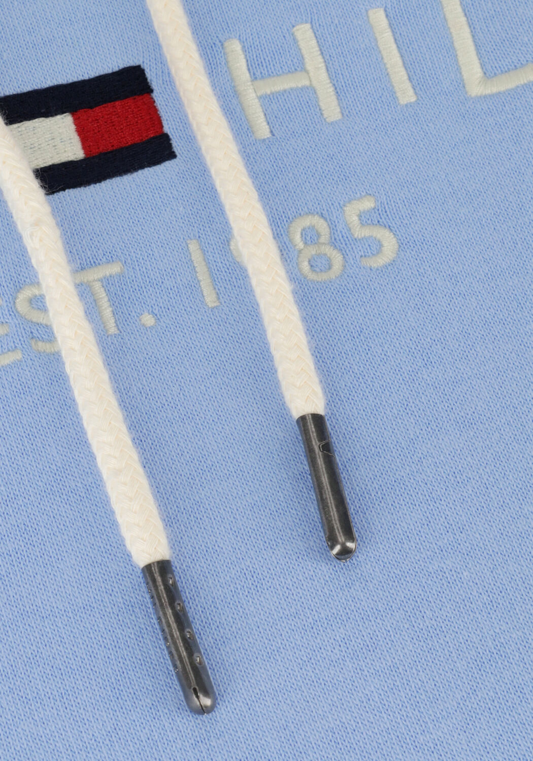 Lichtblauwe TOMMY HILFIGER Sweater TOMMY LOGO HOODIE - large