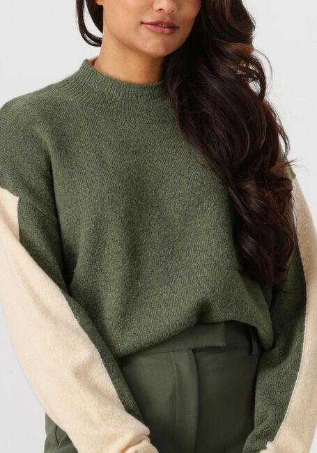 Donkergroene ANOTHER LABEL Trui EMILY KNITTED PULL L/S - large