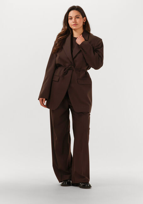 Bruine SELECTED WOMEN T-shirt SLFLURA 2/4 KNIT O-NECK - large