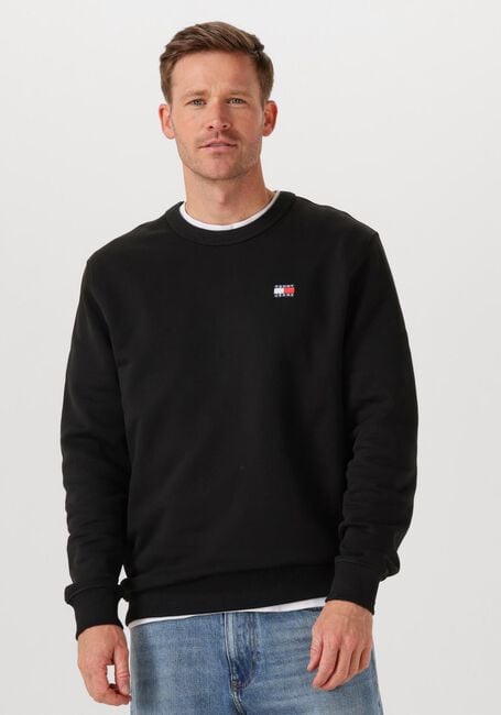 Zwarte TOMMY JEANS Trui TJM REG BADGE CREW EXT - large