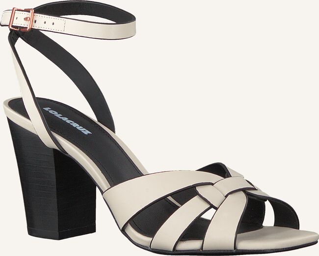 Witte LOLA CRUZ Platte sandalen 406Z10BK Witte LOLA CRUZ Platte sandalen 406Z10BK - large