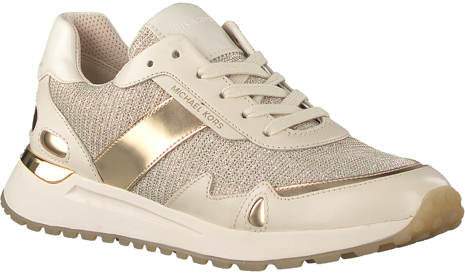 Gouden Michael Kors Lage Sneakers Monroe Trainer Omoda