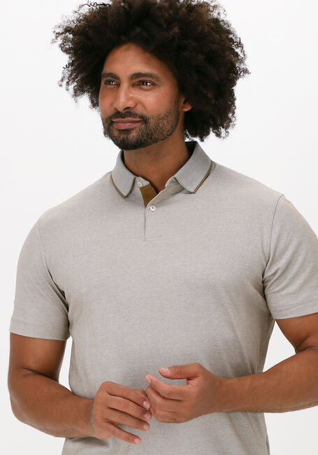 Beige SELECTED HOMME Polo SLHLEROY COOLMAX SS POLO B NOO - large