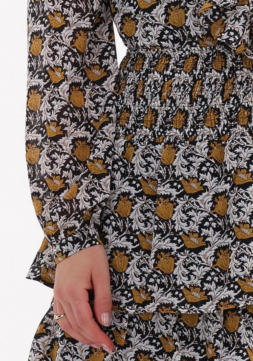 Gele COLOURFUL REBEL Minirok DAPHNE PAISLEY FLOWER LAYER MINI SKIRT - large