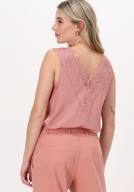 Roze SUMMUM Top SINGLET LACE SILKY SATIN - large