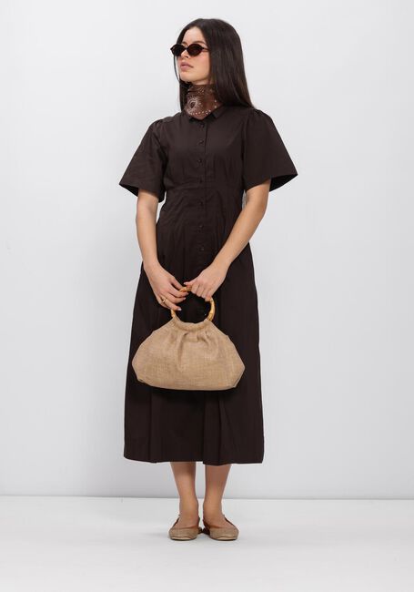 Bruine NEO NOIR Jurken BAIA POPLIN DRESS - large