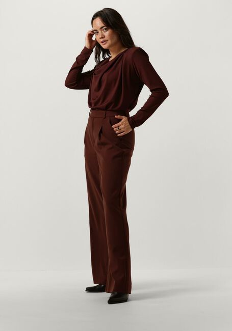 Bruine GESTUZ Wijde broek PAULAGZ MW WIDE PANTSC - large