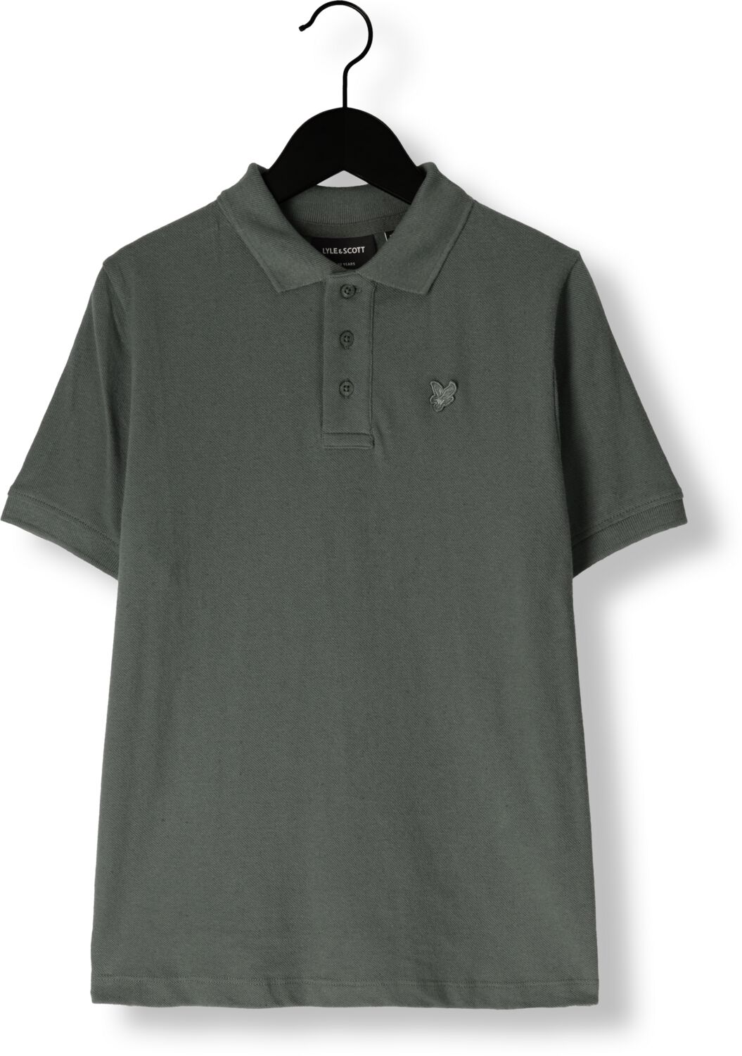 LYLE & SCOTT Jongens Polo's & T-shirts Linen Polo Shirt Groen