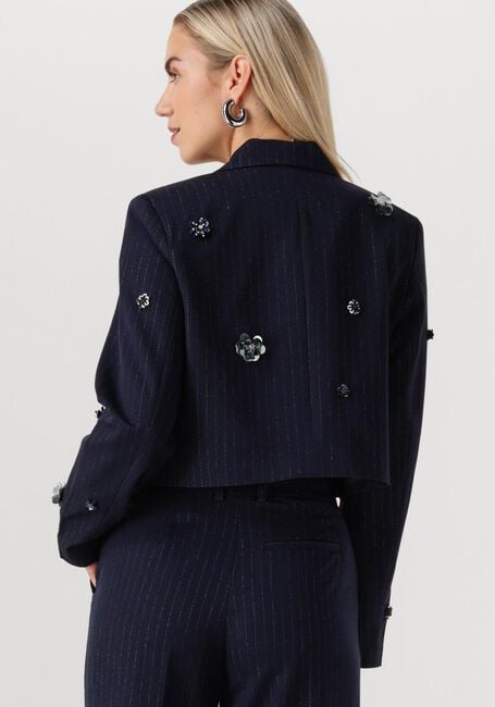 Donkerblauwe Y.A.S. Blazer YASMIDNIGHT LS SHORT BLAZER S. - large