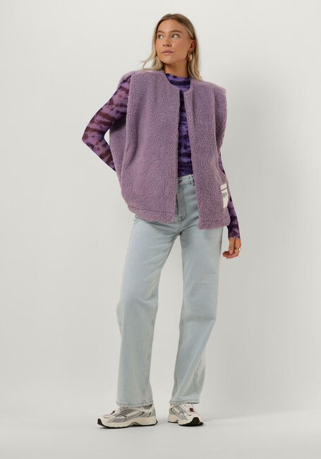 Lila COLOURFUL REBEL  NEYO TIE DYE MESH TURTLENECK TOP - large