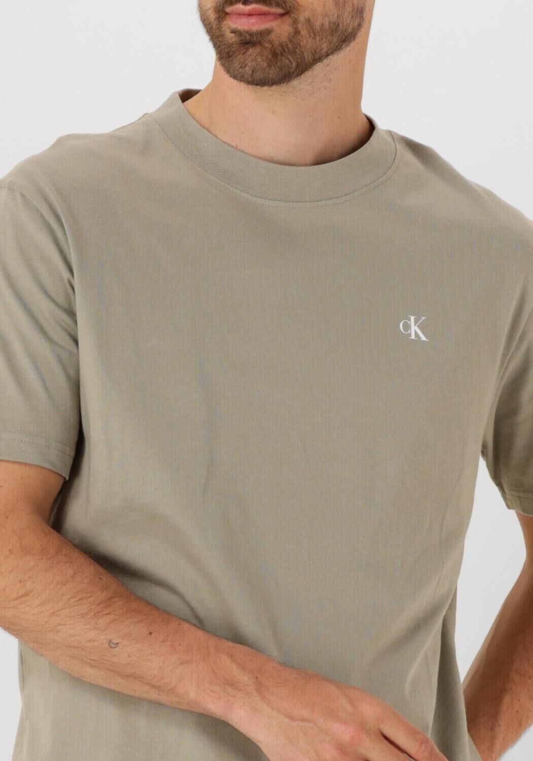 CALVIN KLEIN Heren Polo's & T-shirts Painted Jeans Tee Khaki