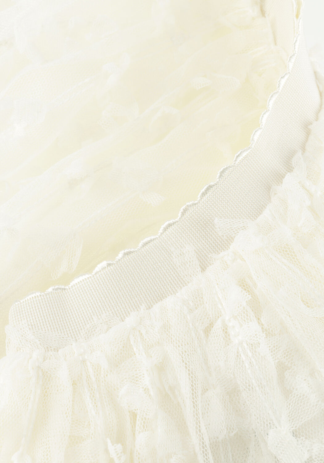 Creme MAYORAL Minirok TUL SKIRT - large