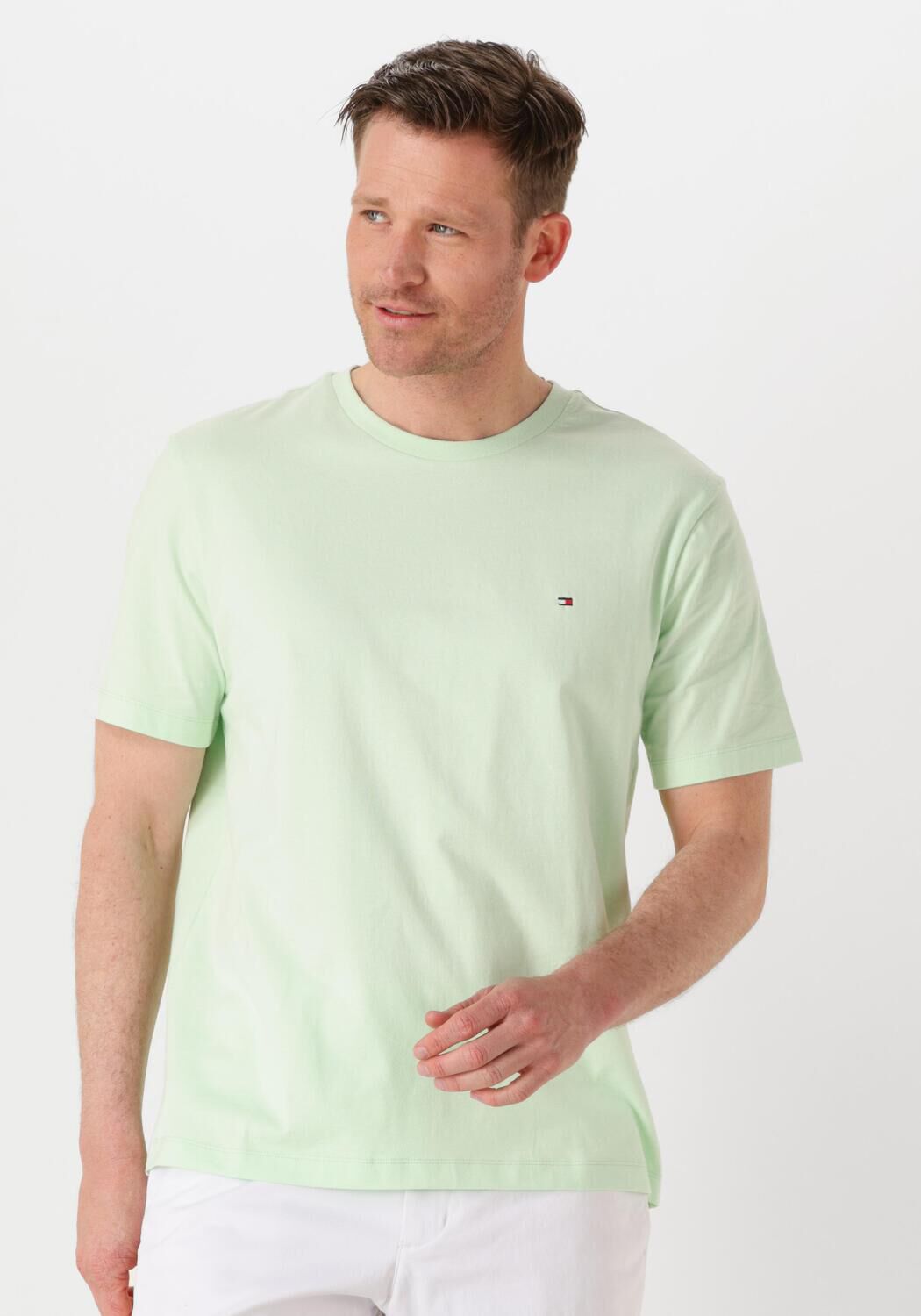 TOMMY HILFIGER Heren Polo's & T-shirts Ess Seasonal Reg Fit Solid Tee Mint