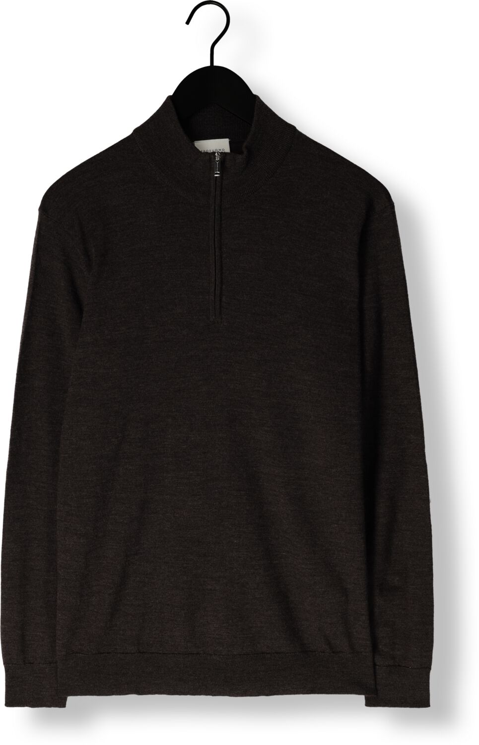 PROFUOMO Heren Truien & Vesten Pullover Half Zip Bruin
