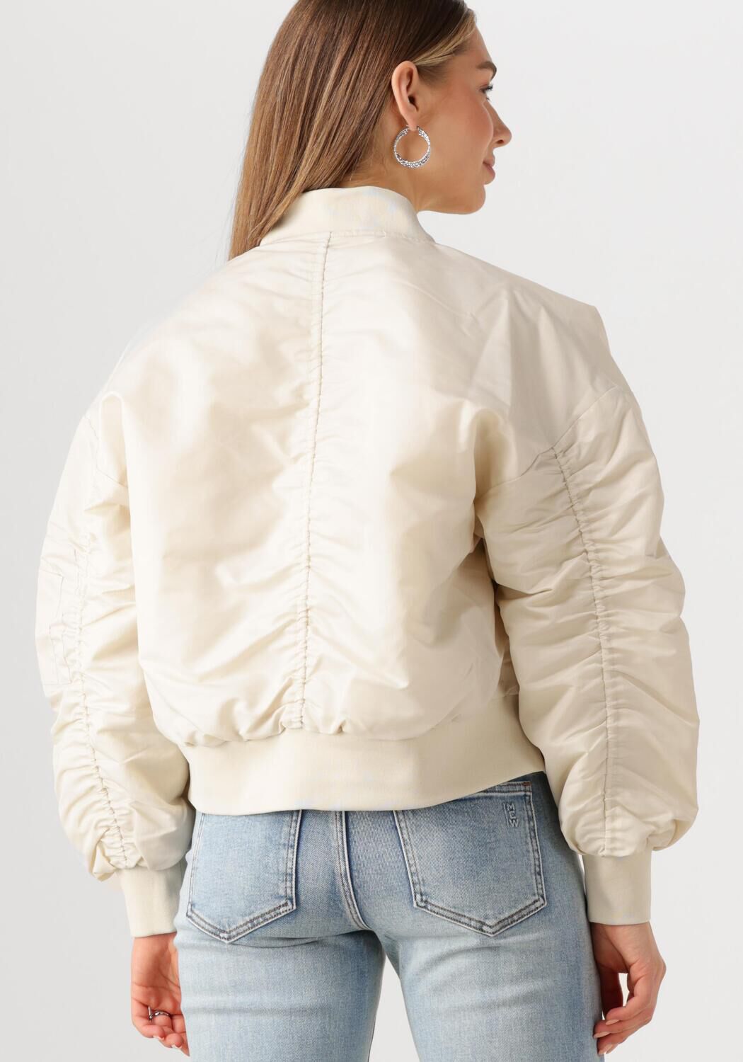 MY ESSENTIAL WARDROBE Dames Jassen Helgamw Short Bomber Jacket Gebroken Wit