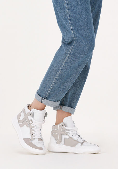 Witte BRONX Hoge sneakers OLD-COSMO 47406 Witte BRONX Hoge sneakers OLD-COSMO 47406 - large