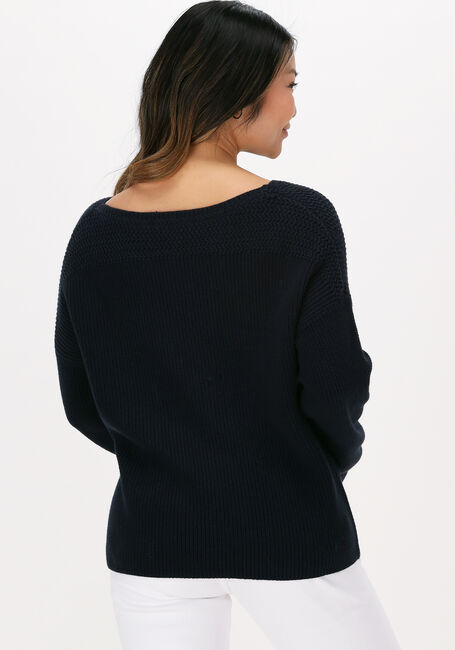 Donkerblauwe TOMMY HILFIGER Trui HAYANA DETAIL BOAT-NK SWEATERO - large