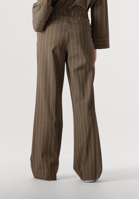 Khaki STUDIO ANNELOES Wijde broek Marilon stripe trousers - large