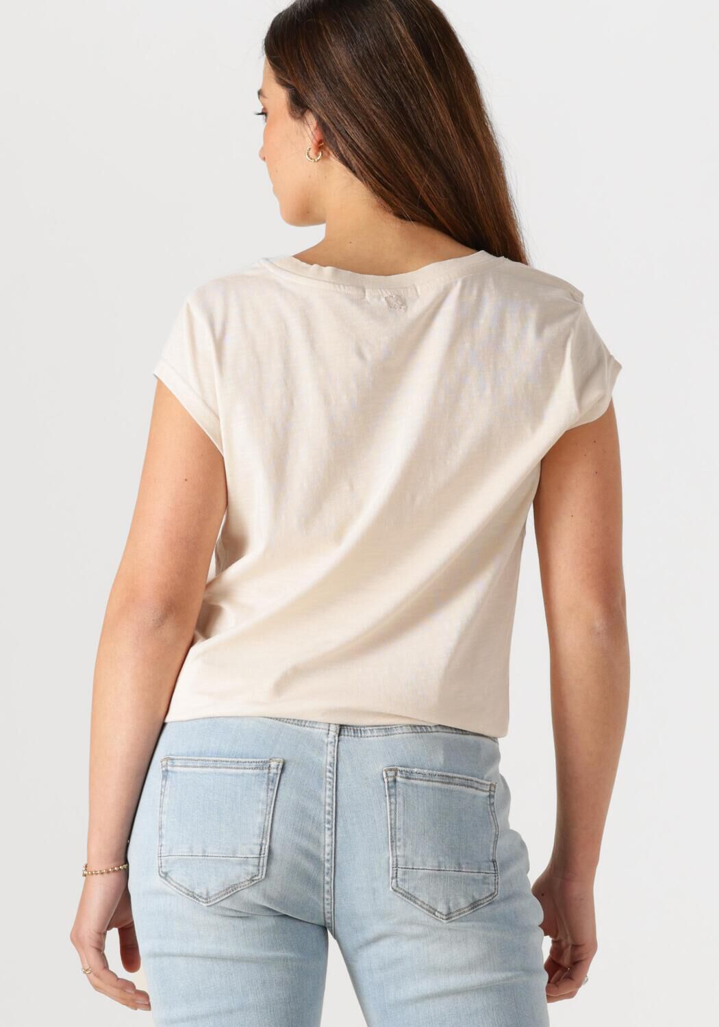 CC HEART Dames Tops & T-shirts Basic T-shirt Creme