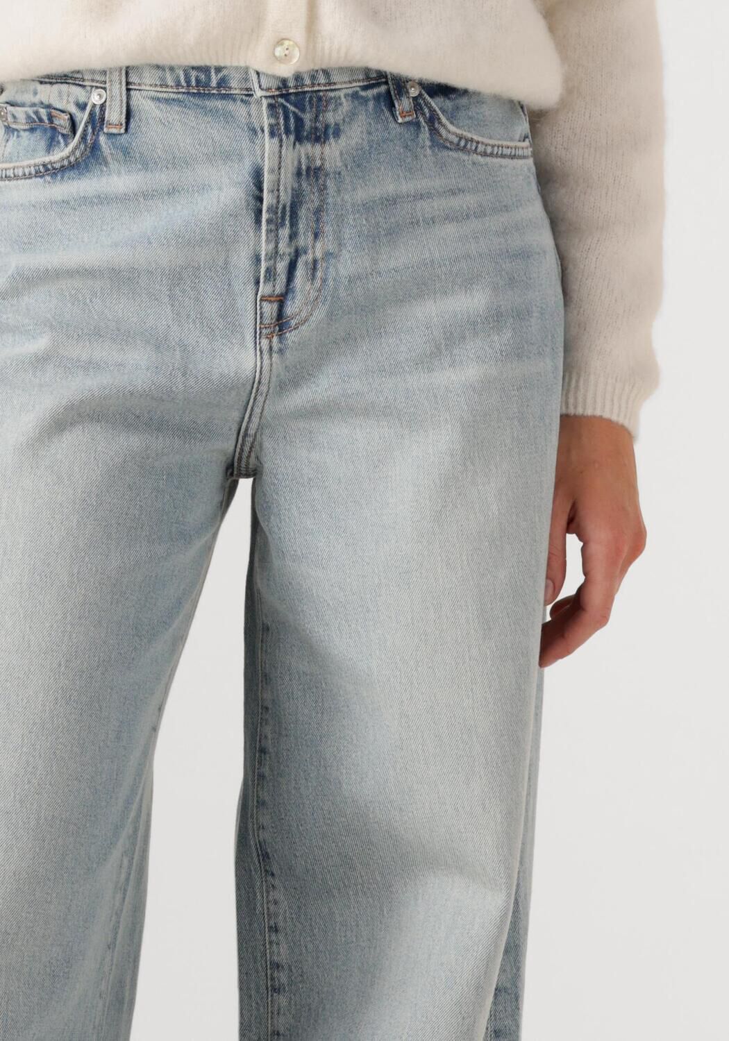 7 FOR ALL MANKIND Dames Jeans Marie Wide Leg Ode To Lichtblauw