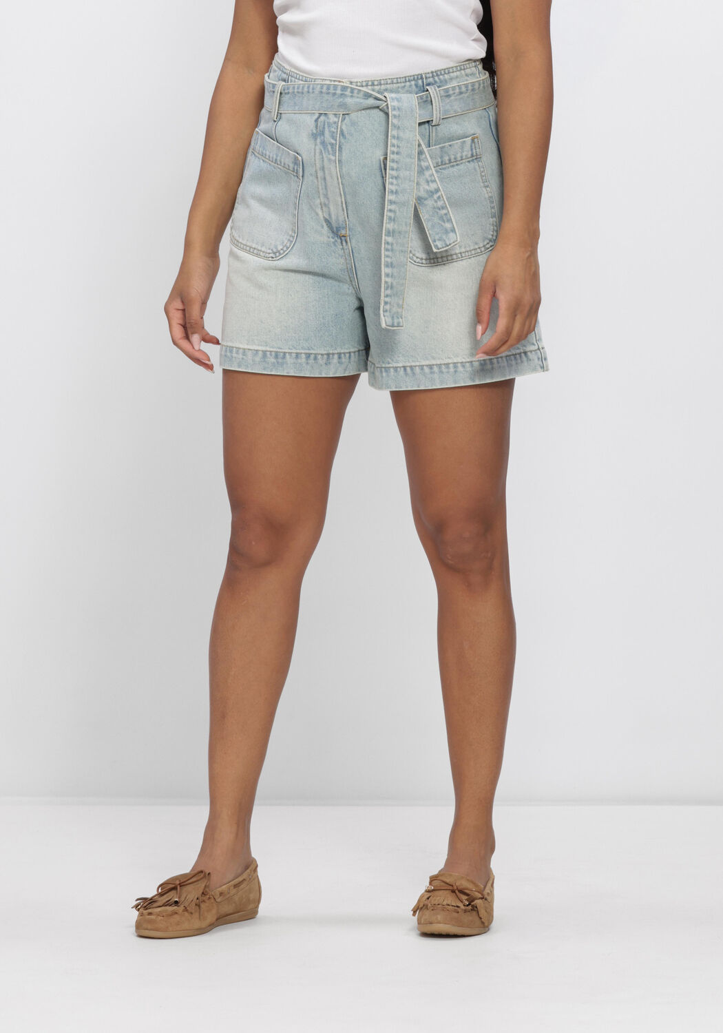 Blauwe CIRCLE OF TRUST Shorts LOWEY SHORT - large
