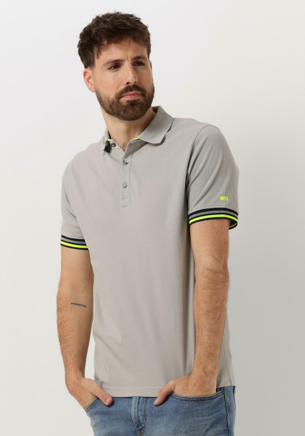 GENTI Heren Polo's & T-shirts J9033-1212 Grijs