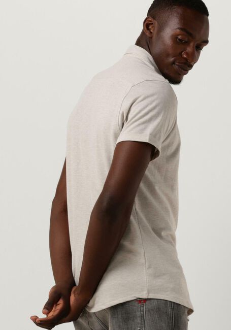 Witte DSTREZZED Casual overhemd KIRK SHIRT MELANGE PIQUE SS - large