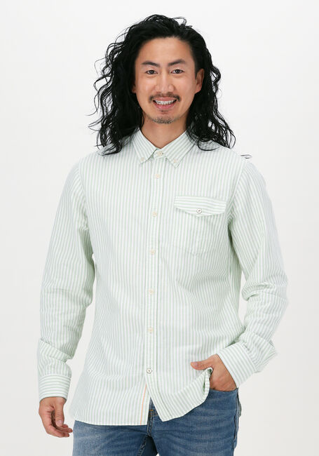Groene SCOTCH & SODA Casual overhemd YARN-DYED STRIPED OXFORD SLIM  - large
