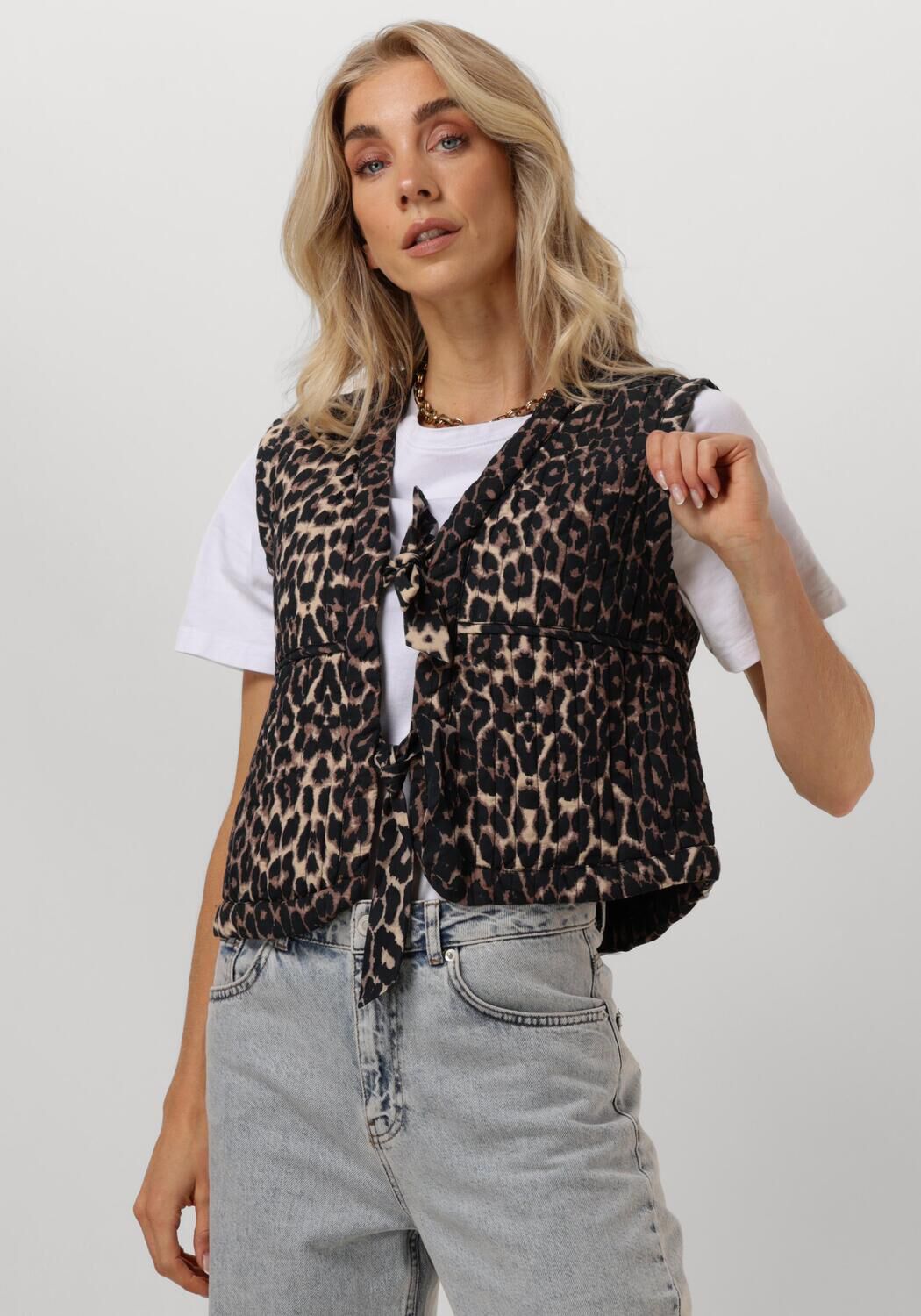 NEO NOIR Dames Blazers Crissa Leo Vest Leopard