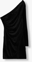 Zwarte OBJECT Mini jurk OBJBIANCA ONE SHOULDER SHORT DRESS