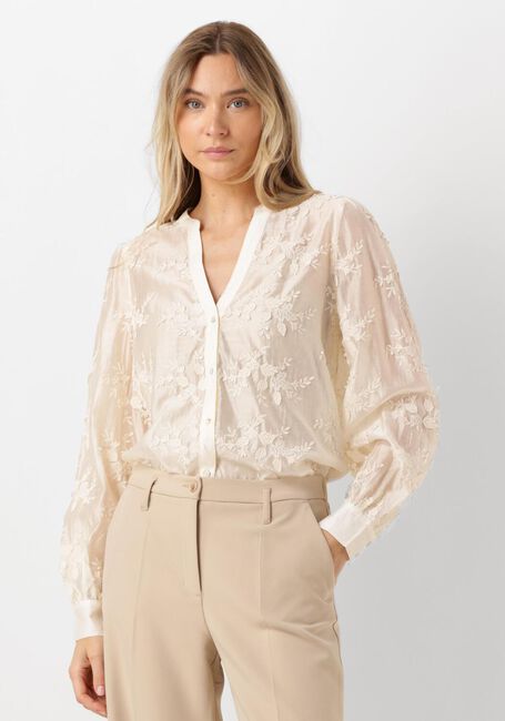 Witte SUMMUM Blouses BLOUSE FLOWER LACE - large