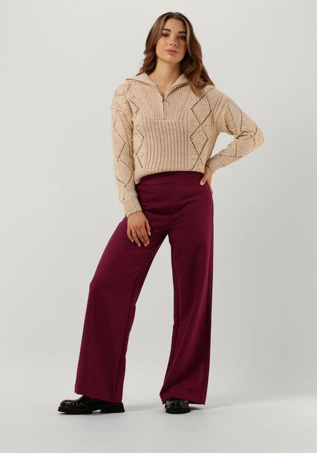 Beige OBJECT Trui KELLY L/S KNIT PULLOVER - large