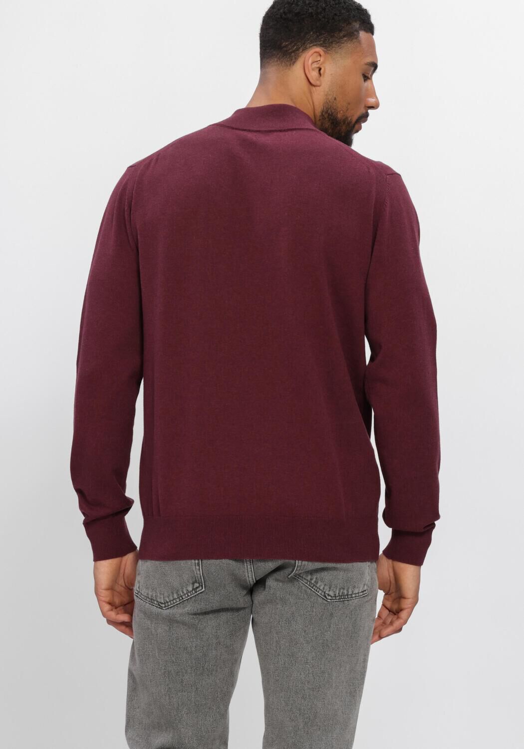 Bordeaux PURE PATH Trui LIGHT WEIGHT HIDDEN HALF-ZIP - large