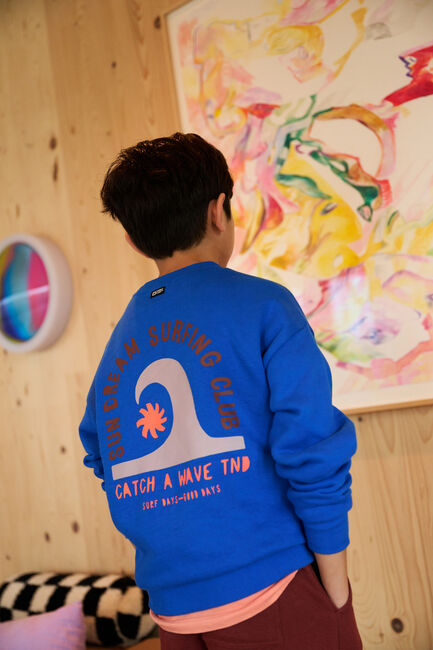 Blauwe TUMBLE 'N DRY Sweater STOKES BAY - large