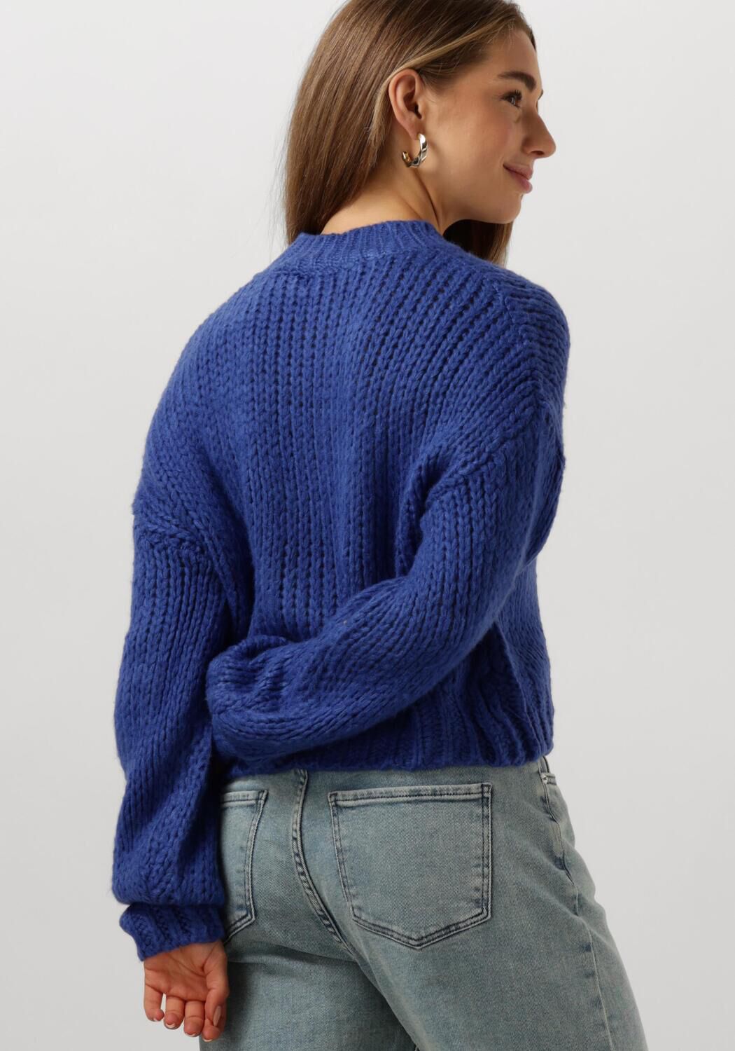 YDENCE Dames Truien & Vesten Knitted Sweater Soraya Blauw