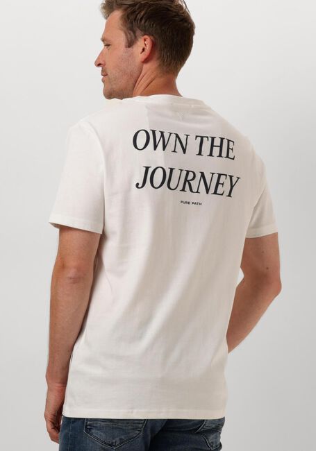 Gebroken wit PURE PATH T-shirt REGULAR FIT T-SHIRTS CREWNECK SS103 - large