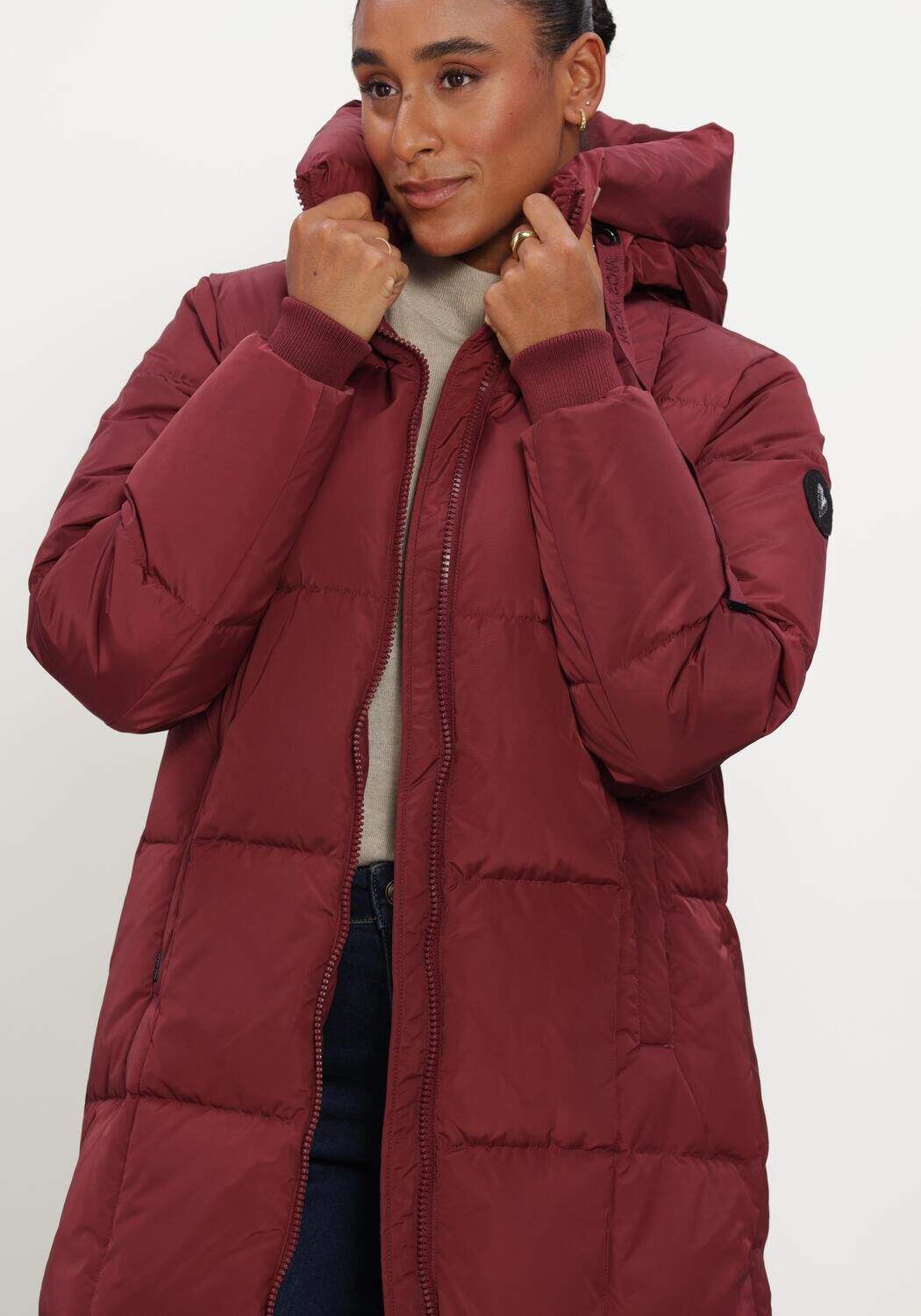 Bordeaux MOS MOSH Gewatteerde jas MMNOVA SQUARE DOWN COAT - large
