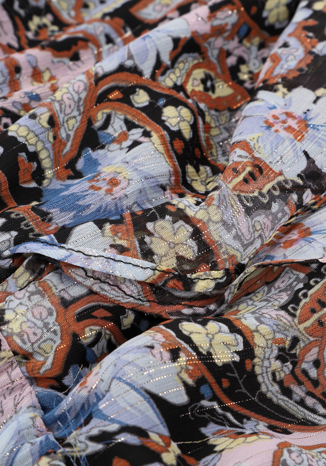 Multi COLOURFUL REBEL Maxi jurk PENNY PAISLEY FLORAL MIXED MAXI RUFFLE DRESS - large