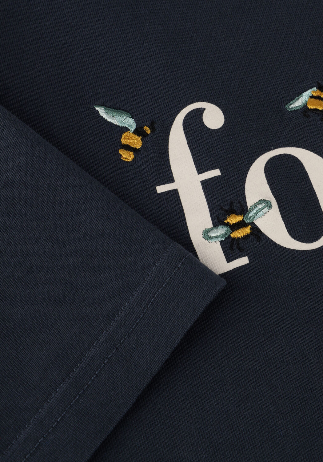 Donkerblauwe FOR&Eacute;T T-shirt AMBER BEE T-SHIRT - large