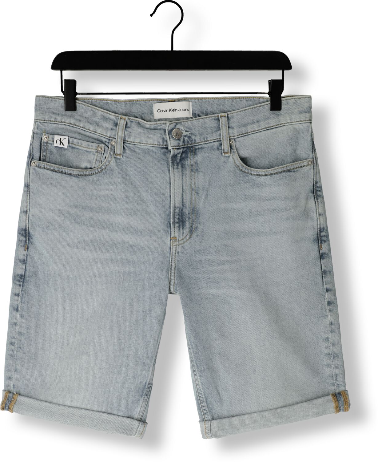 CALVIN KLEIN Heren Jeans Slim Short Lichtblauw