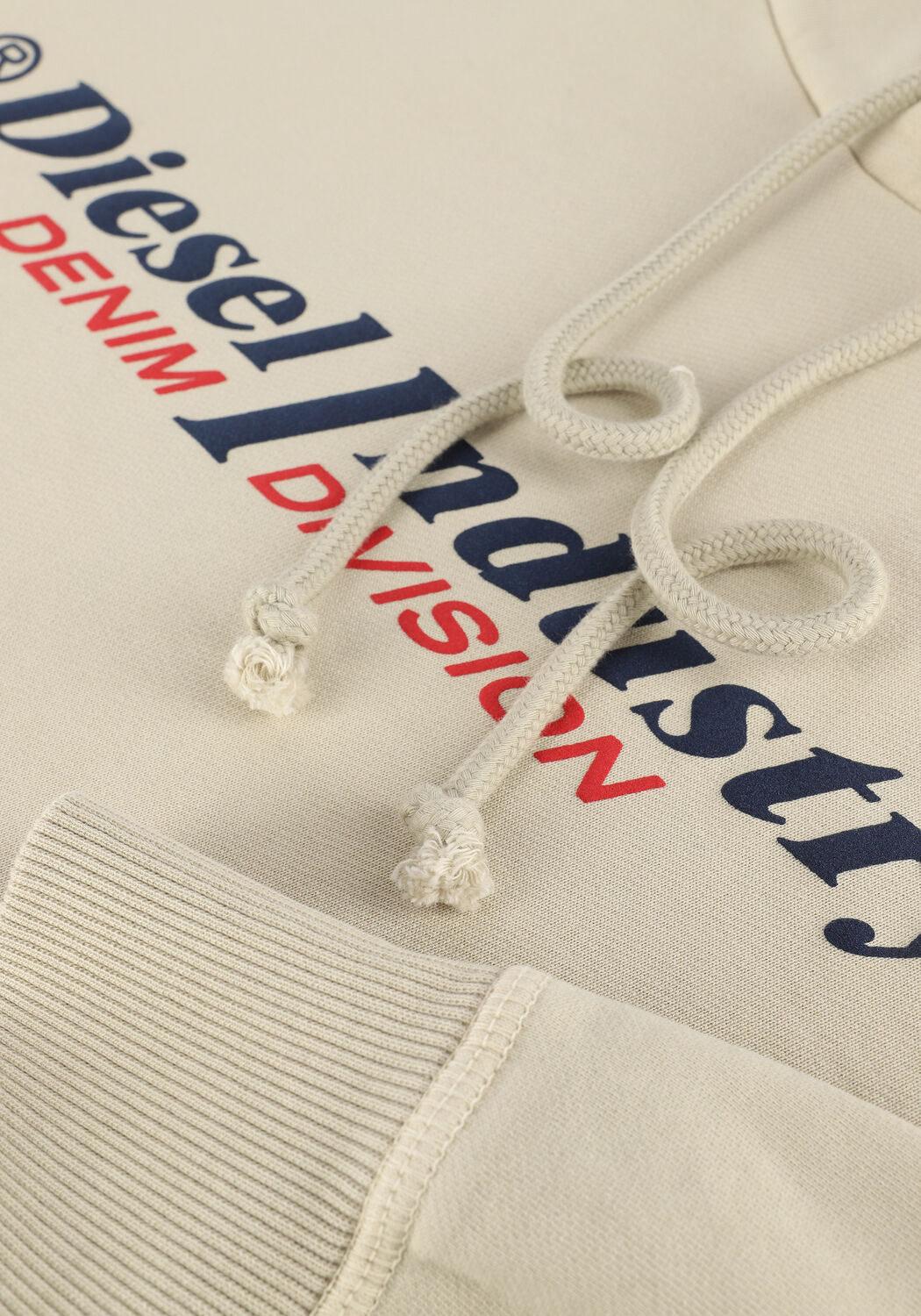 Ecru DIESEL Sweater S-GINN-HOOD-IND - large