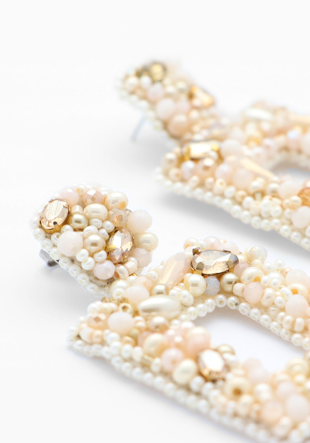 Beige PAULIE POCKET Oorbellen CLASSIC SHIMMER EARRINGS - large