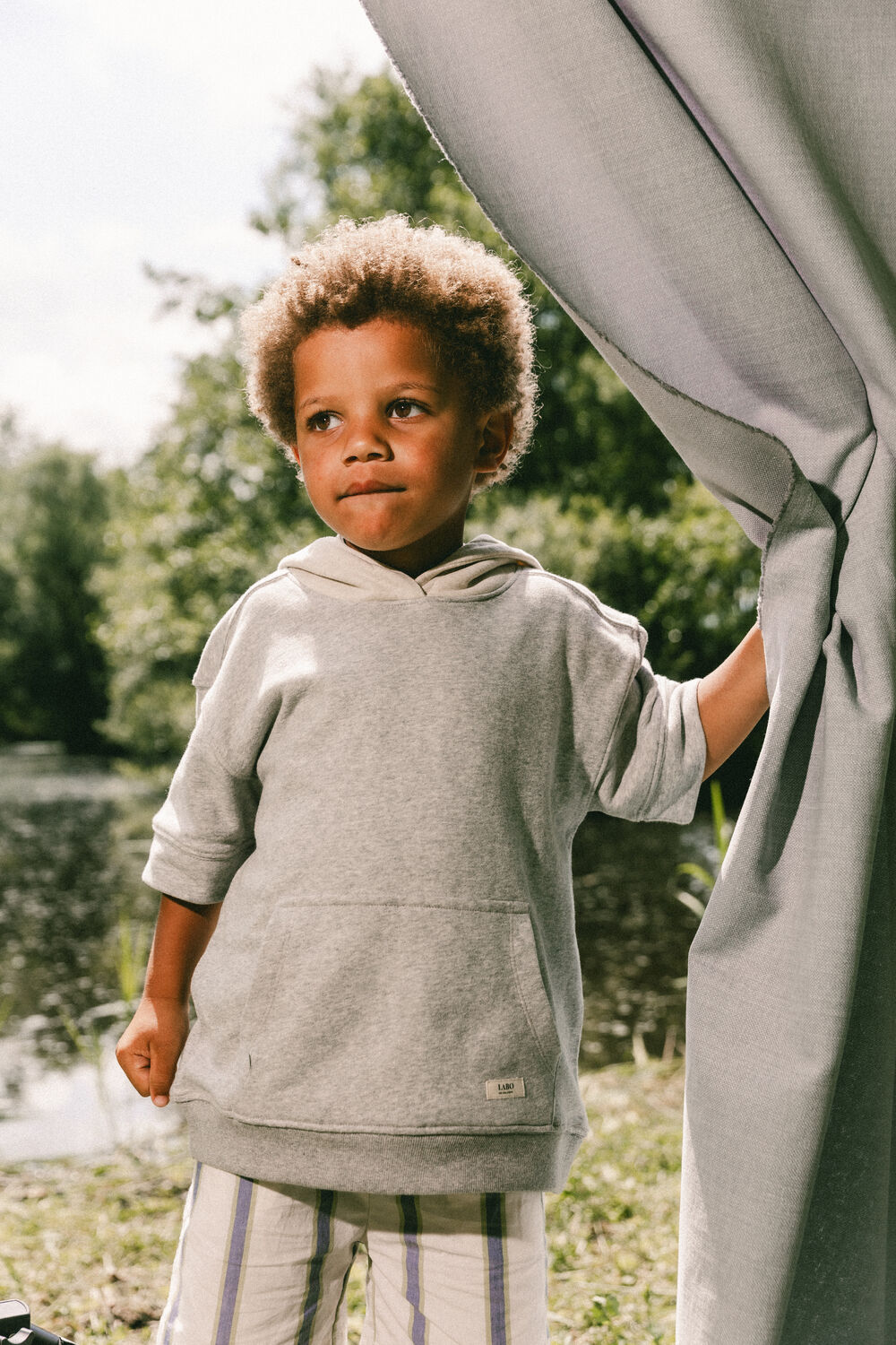 Lichtgrijze Labo de Colores Sweater PAZ - large