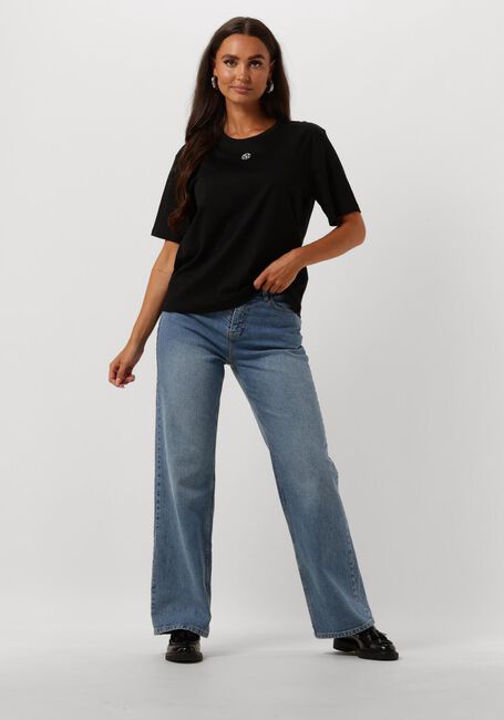 Blauwe MSCH COPENHAGEN Straight leg jeans MSCHBINE ADA RELAXED JEANS - large