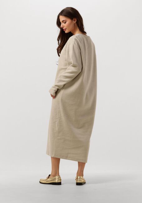 Beige PENN & INK Midi jurk 098 DRESS - large