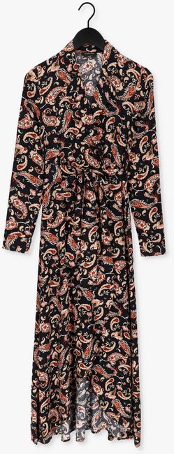 Zwarte COLOURFUL REBEL Maxi jurk VIVIAN CR PAISLEY MAXI BLAZER COLLAR DRESS - large